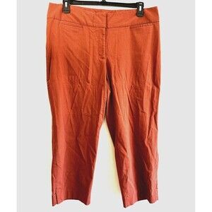 Lane Bryant Woman's Orange Cropped Pants Size 20 Modern Minimal‎ Travel Comfy